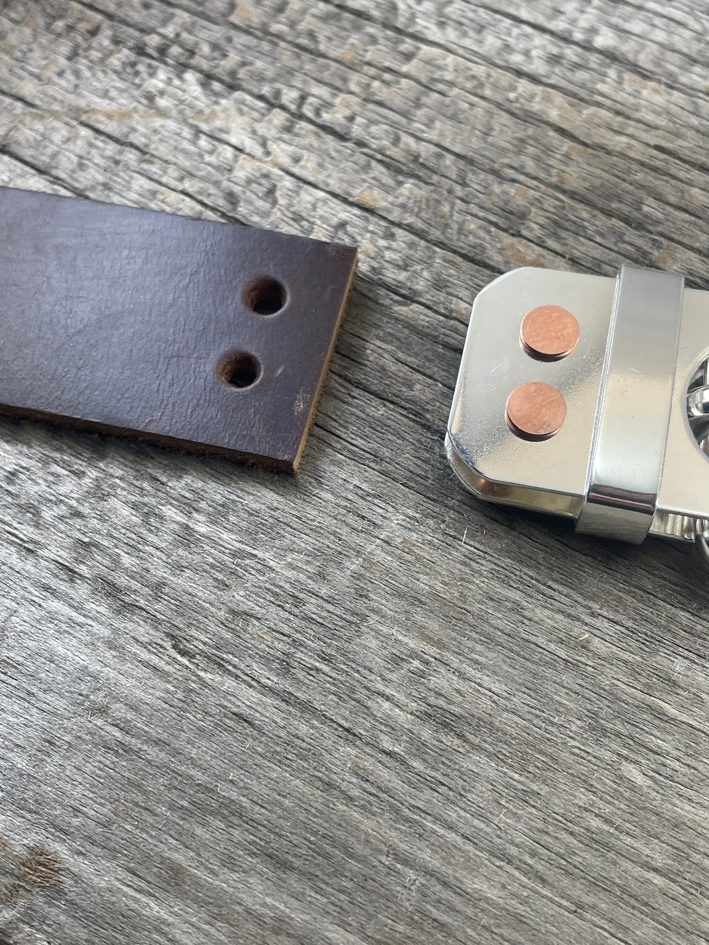 Big and Tall Belt - 1.5" Solid Sterling Silver Belt-Plate Buckle on Custom Leather Strap (SB-01)1.5