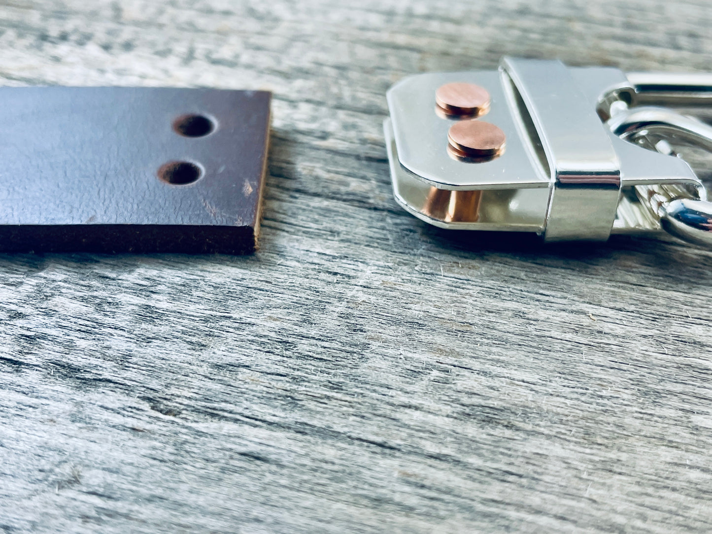 Big and Tall Belt - 1.5" Solid Sterling Silver Belt-Plate Buckle on Custom Leather Strap (SB-01)1.5